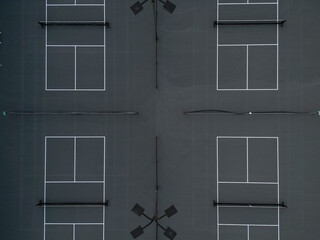 Grey Pickleball Courts 