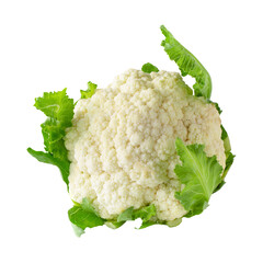 Fresh Cauliflower isolated over alpha background