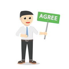 businessman agree response design people