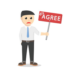 businessman disagree response design people