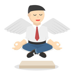 businessman angel relaxation design people
