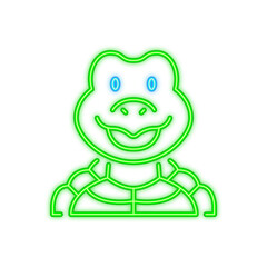 turtle neon signboard