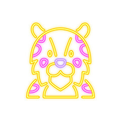 leopard neon signboard