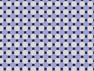 Multicolor Check pattern design, Buffalo check plaid pattern in medium purple, lilac, light and dark purple, light blue, and beige. Seamless textured tartan set