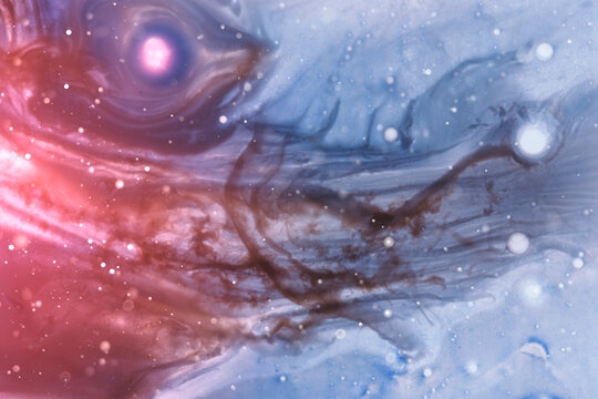 Abstract background with surreal particles