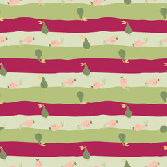 Hand drawn pears seamless pattern. Fruits botanical backdrop.