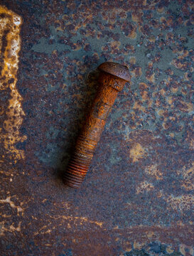 Large rusty bolt