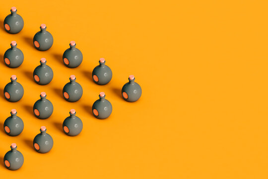 triangle of Halloween Witches' Potion