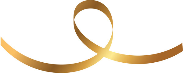 ribbon doodle line gold, sticker golden ribbon, confetti