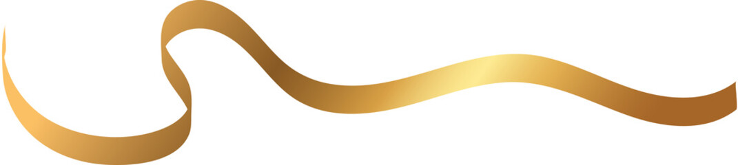 ribbon doodle line gold, sticker golden ribbon, confetti