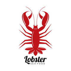 Lobster Logo. lobster illustration vector