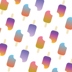 Vector drawing with ice cream.Vector stock illustration. Sweet shop collection. frozen yogurt.