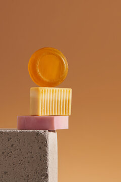 Organic soap made with natural products at home