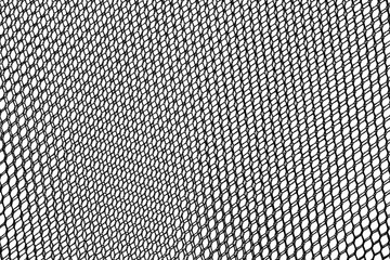 Abstract mesh black thread texture with hamper seamless patterns on white background