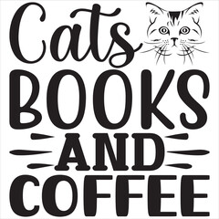 Cats books and coffee