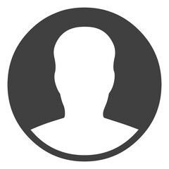Male profile picture symbol PNG image