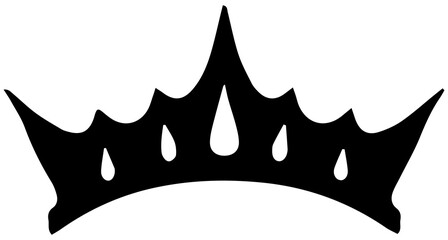 Hand drawn simple crown PNG image
