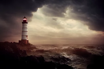 Lighthouse at sunset © William