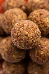 Alsi pinni laddu or flax seed laddo or healthy jawas ladoo are delicious Indian sweet energy balls
