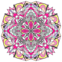 The Christmas Mandala for holiday decoration