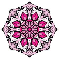 The Christmas Mandala for holiday decoration