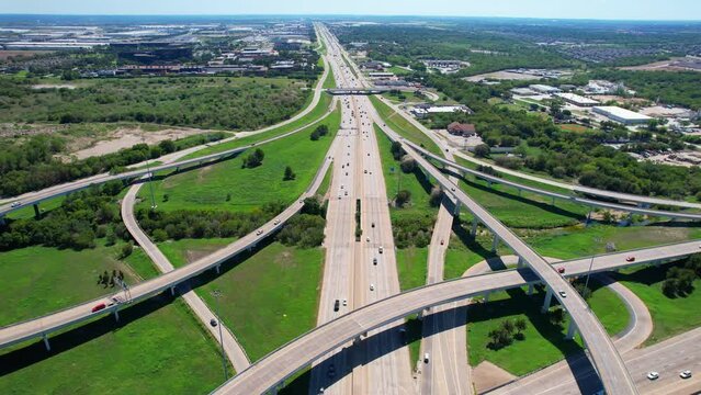 FT. WORTH TEXAS FLY OVER I-35 SOUTH