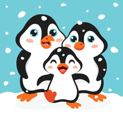 Cartoon Drawing Of Penguin Character