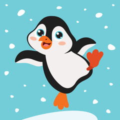 Cartoon Drawing Of Penguin Character