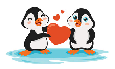 Cartoon Drawing Of Penguin Character