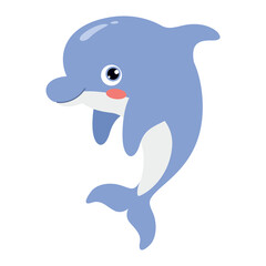 Cartoon Drawing Of A Dolphin