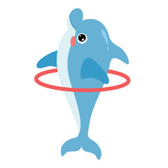 Cartoon Drawing Of A Dolphin