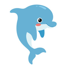 Cartoon Drawing Of A Dolphin