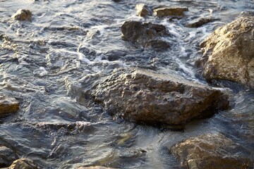 water and rocks