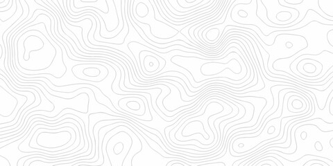 Fototapeta premium Topographic map background. silver line topography maount map contour background, geographic grid. Abstract vector illustration. 