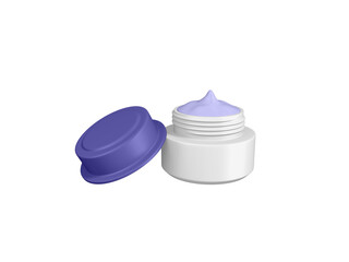 Transparent Cosmetic Cream Jar Image