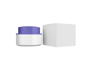 Transparent Cosmetic Cream Jar Image