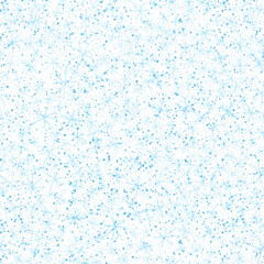 Hand Drawn Snowflakes Christmas Seamless Pattern. Subtle Flying Snow Flakes on chalk snowflakes Background. Adorable chalk handdrawn snow overlay. Splendid holiday season decoration.