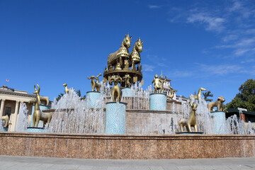 Obraz premium Famous water fountain in Georgia