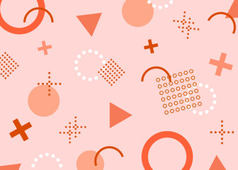 幾何学　メンフィス　背景　イラスト