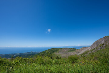 有珠山火口原展望台から内浦湾方面の眺め