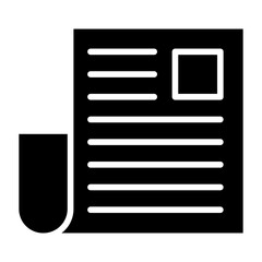 Fototapeta premium Newspaper Icon Style