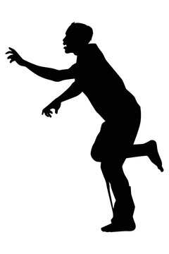 recommend clip art: Zombie silhouette vector, Halloween devil in black and white.