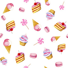 pattern with ice cream