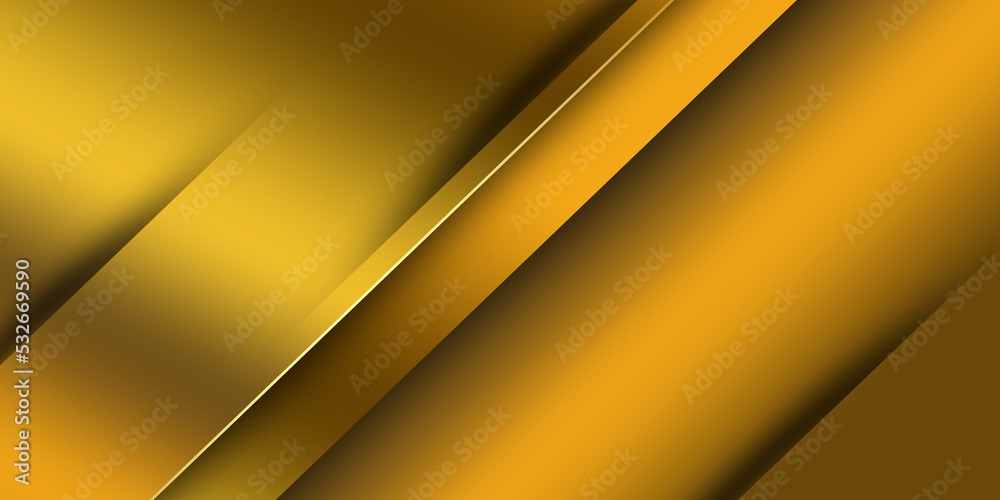 Wall mural Abstract modern gold lines background illustration presentation design