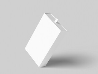Sliding drawer box packaging mockups. 3D illustration object. Perspective view.