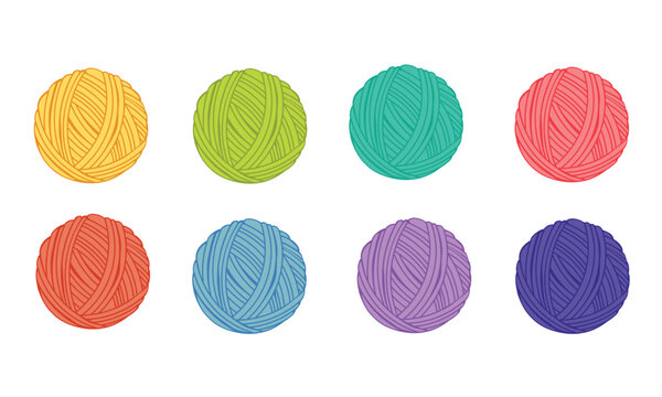 Colored Balls Yarn. Image & Photo (Free Trial)
