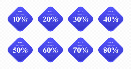 Sales label design collection, shopping discount tag design