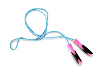 Skipping rope isolated on white background