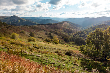 autumn in the french mountains of Ardeche