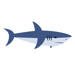 Fototapeta premium Cartoon Drawing Of A Shark